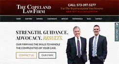 Desktop Screenshot of copelandlawfirm.com